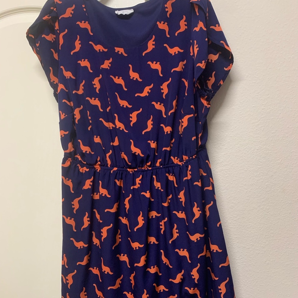Super cute ModCloth brand Dinosaur print dress